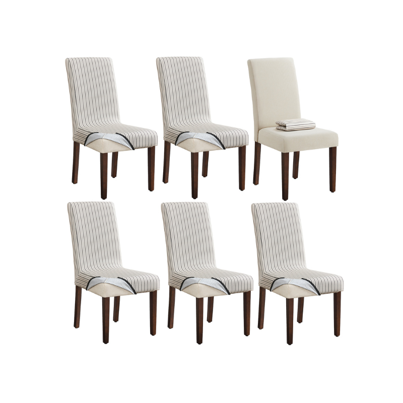 Dining Chairs with Removable Fabric Cover