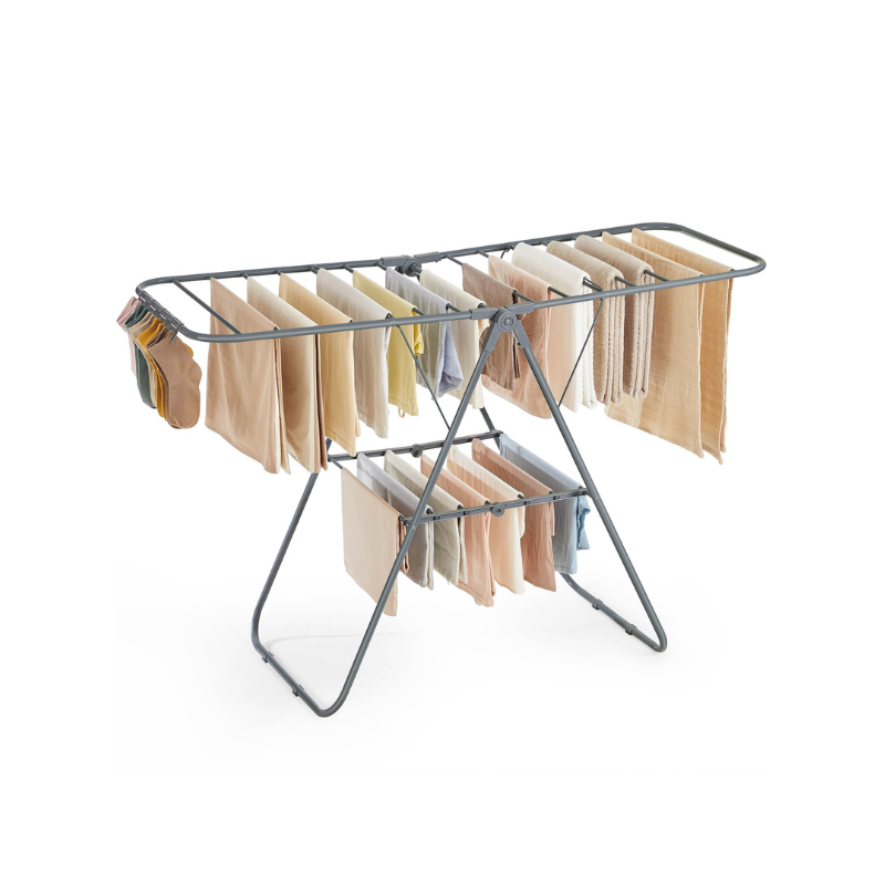 Clothes Drying Rack with Sock Clips