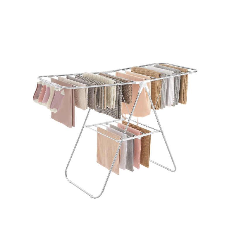 Clothes Drying Rack with Sock Clips