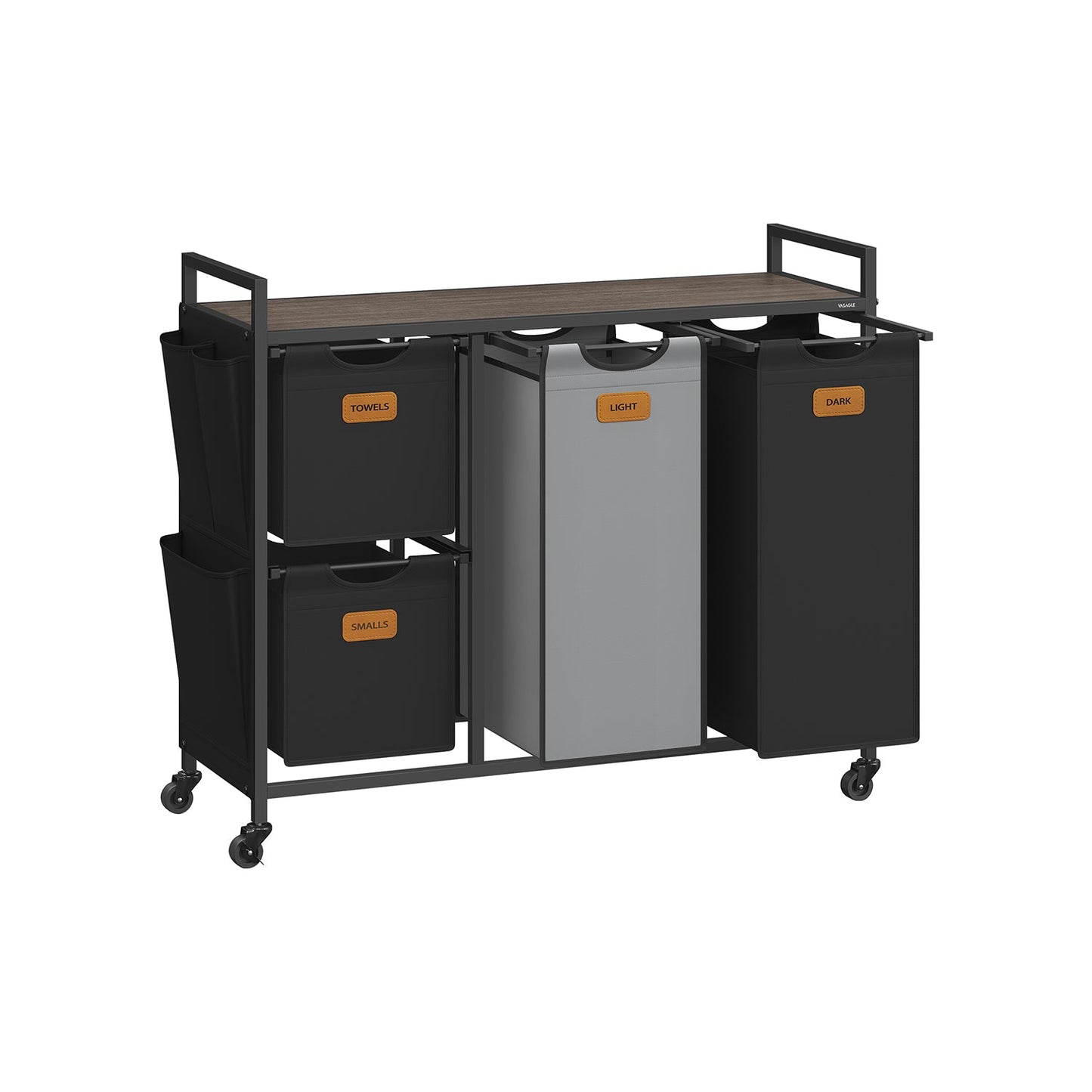 Laundry Hamper with 4 Compartments