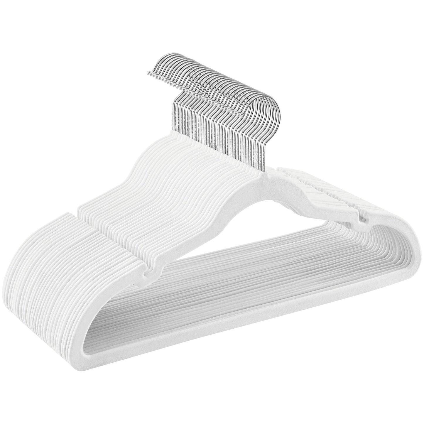 SONGMICS Velvet Hangers 30 Pack, Non-Slip Clothes Hangers, Suit Hangers with Shoulder Notches, Pants Bar, 360° Swivel Hook, Space-Saving, for Closet