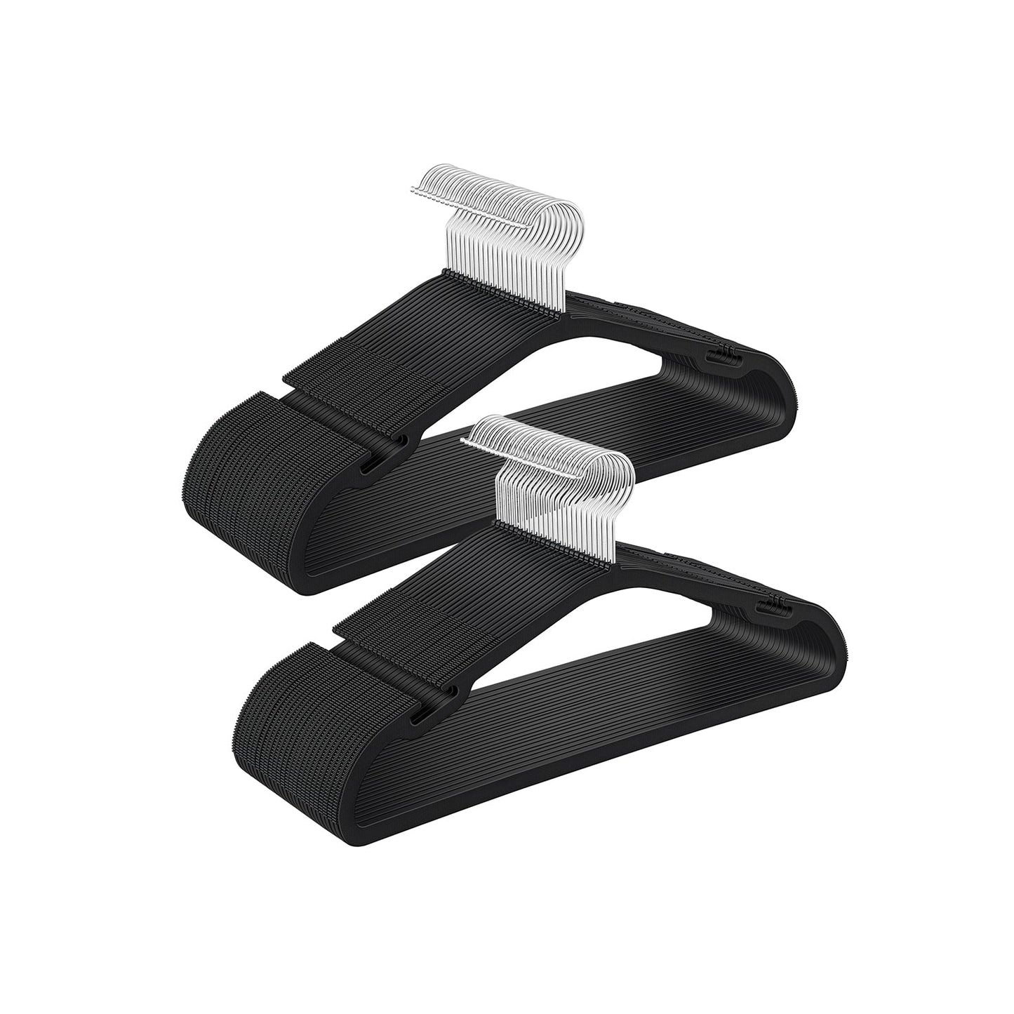 Clothes Hangers 50 Pack with Wide Shoulder Notches