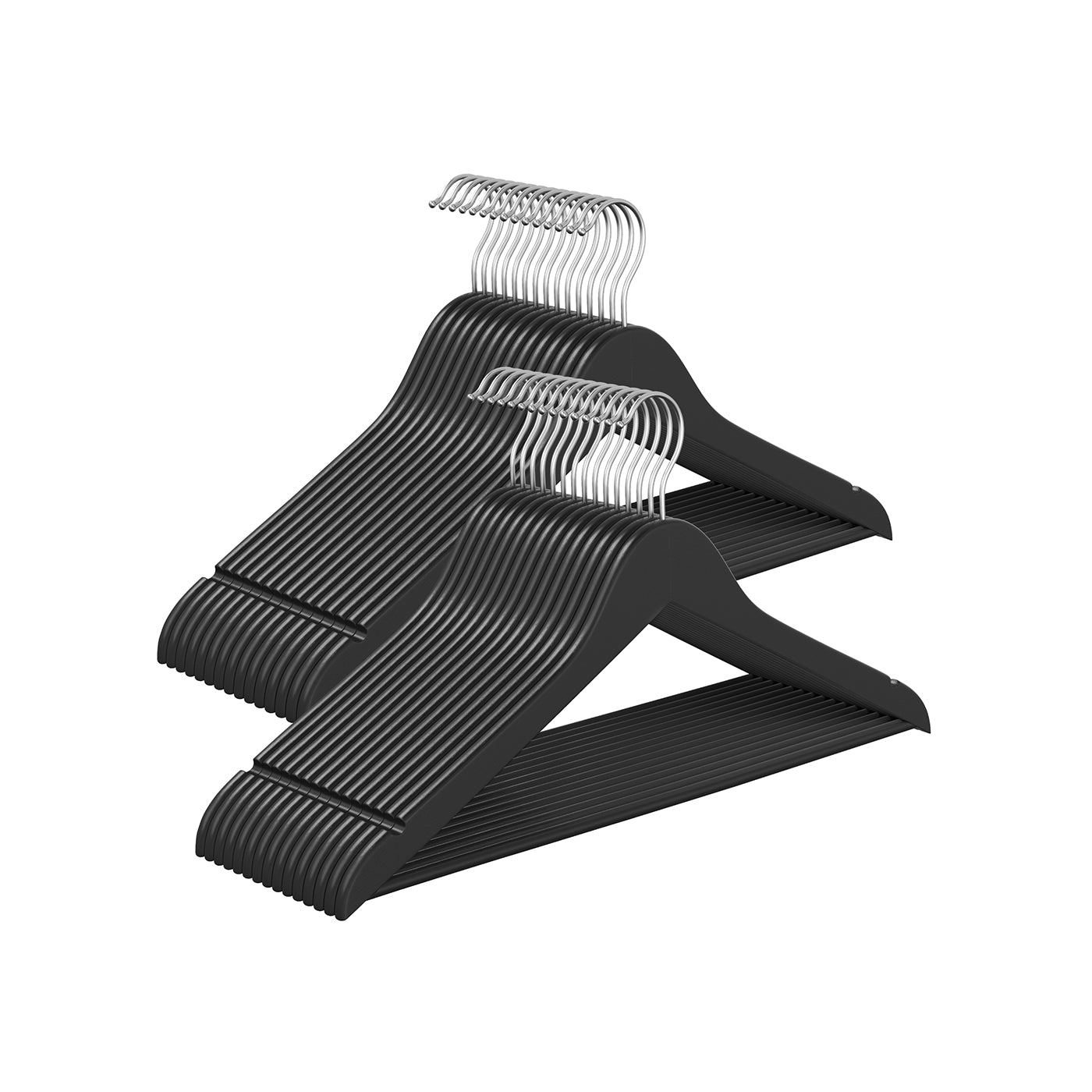 Wooden Hangers with 360° Swivel Hooks