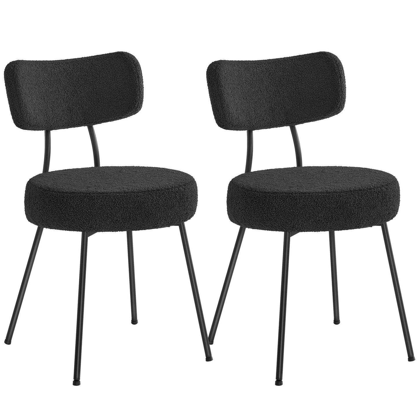 Teddy Fleece Dining Chairs Set of 2