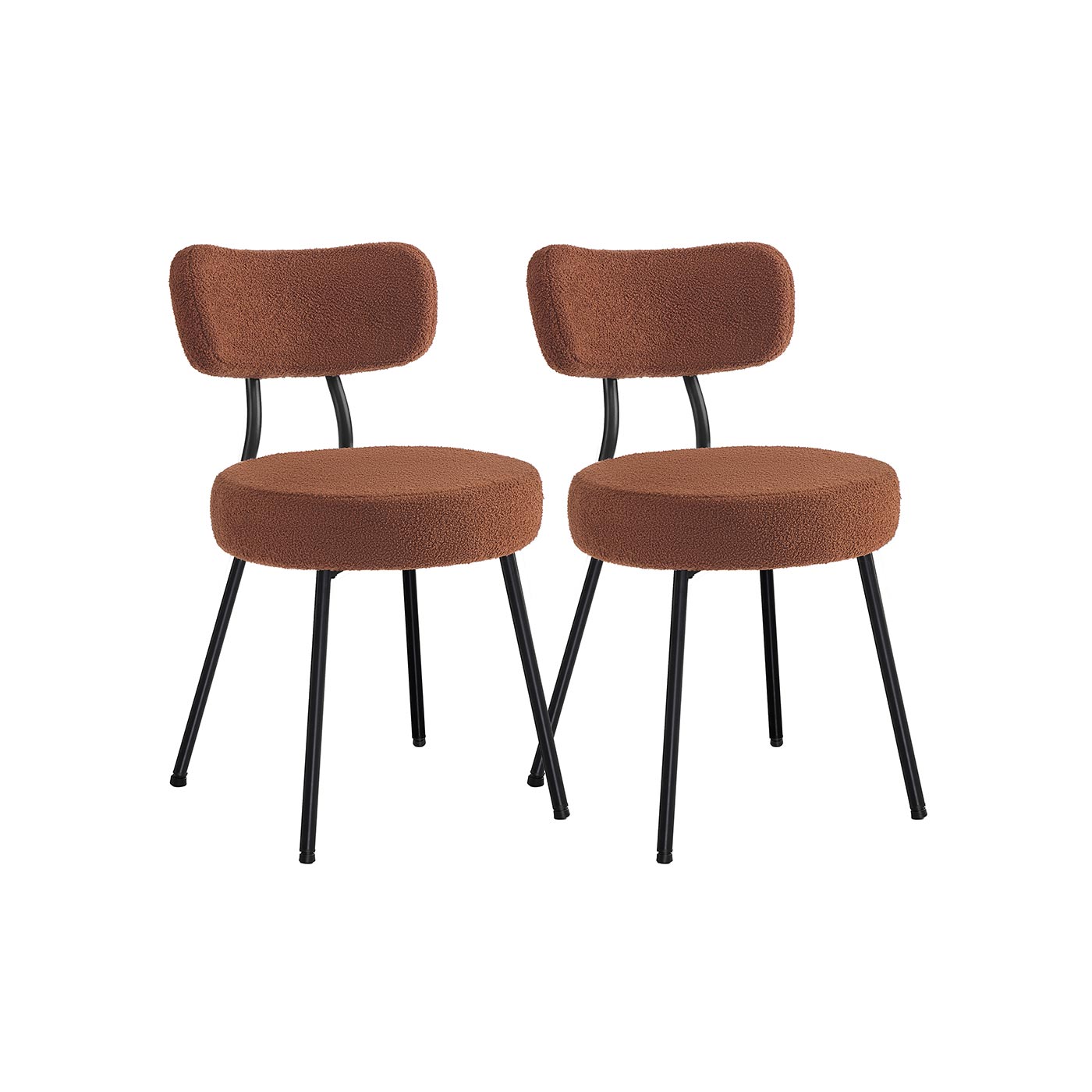 Teddy Fleece Dining Chairs Set of 2