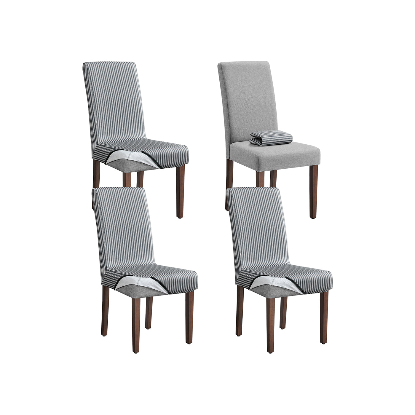 Dining Chairs with Removable Fabric Cover