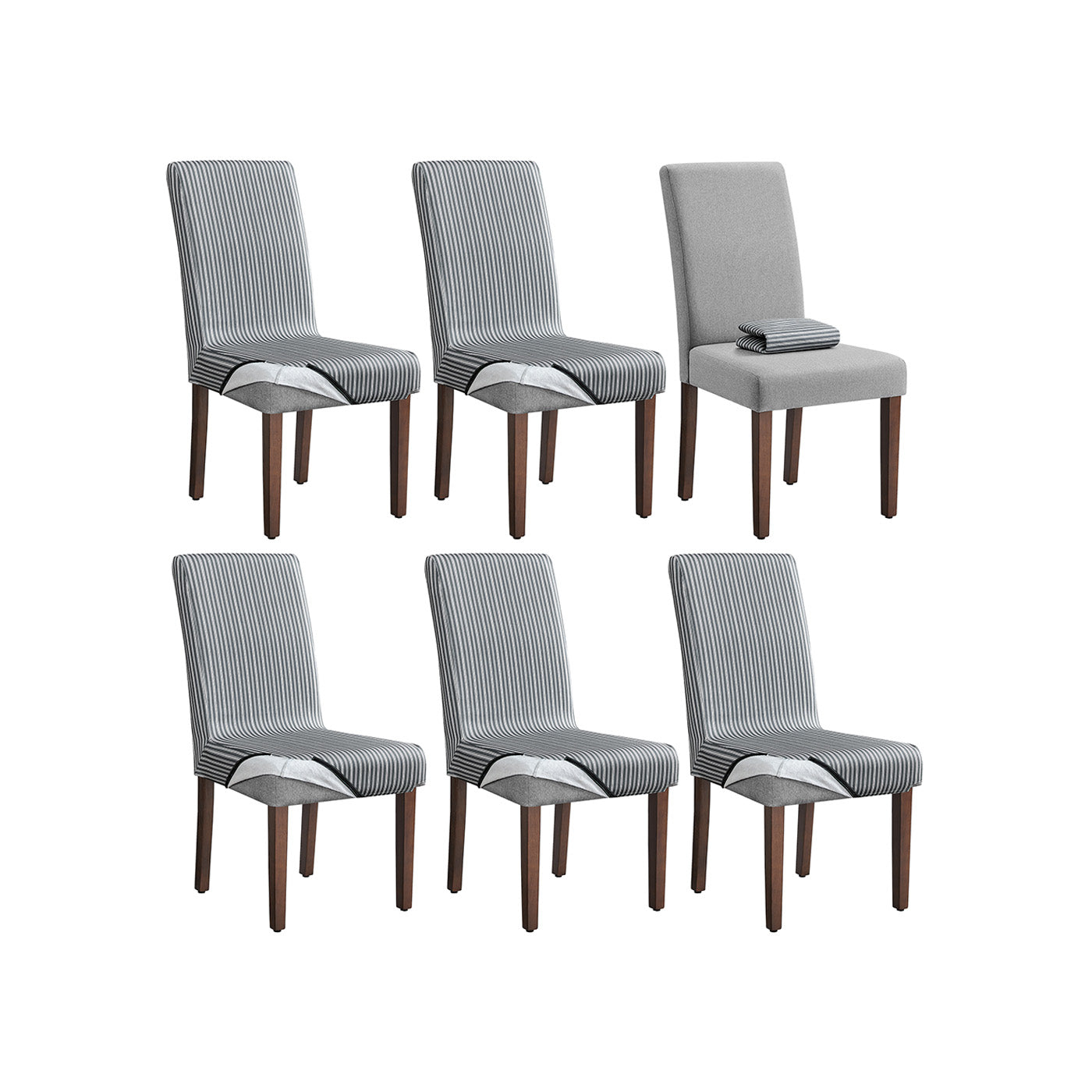 Dining Chairs with Removable Fabric Cover