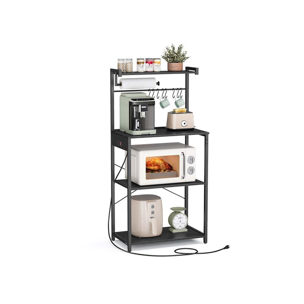VASAGLE Kitchen Bakers Rack with Power Outlet