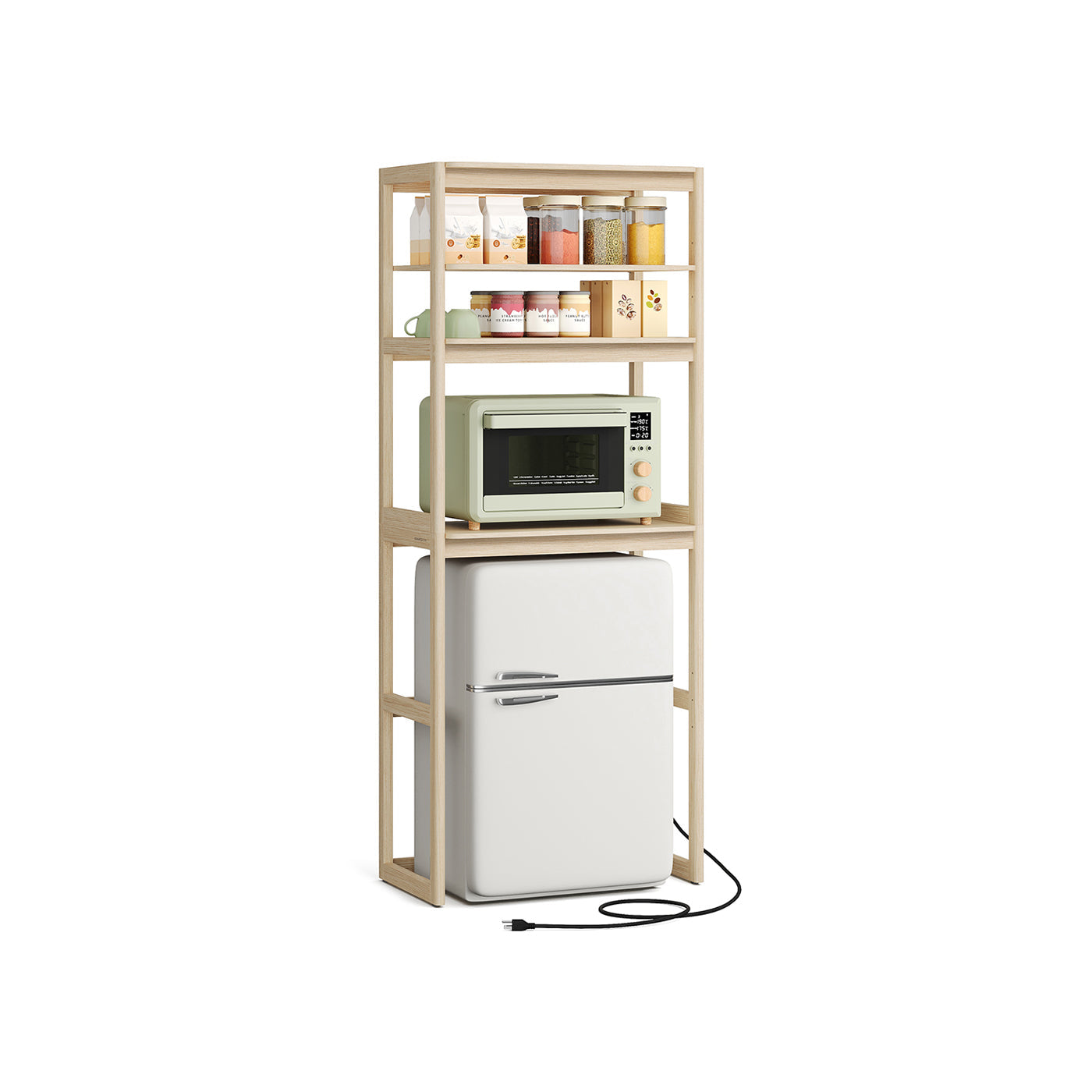 Kitchen Bakers Rack with Power Outlet