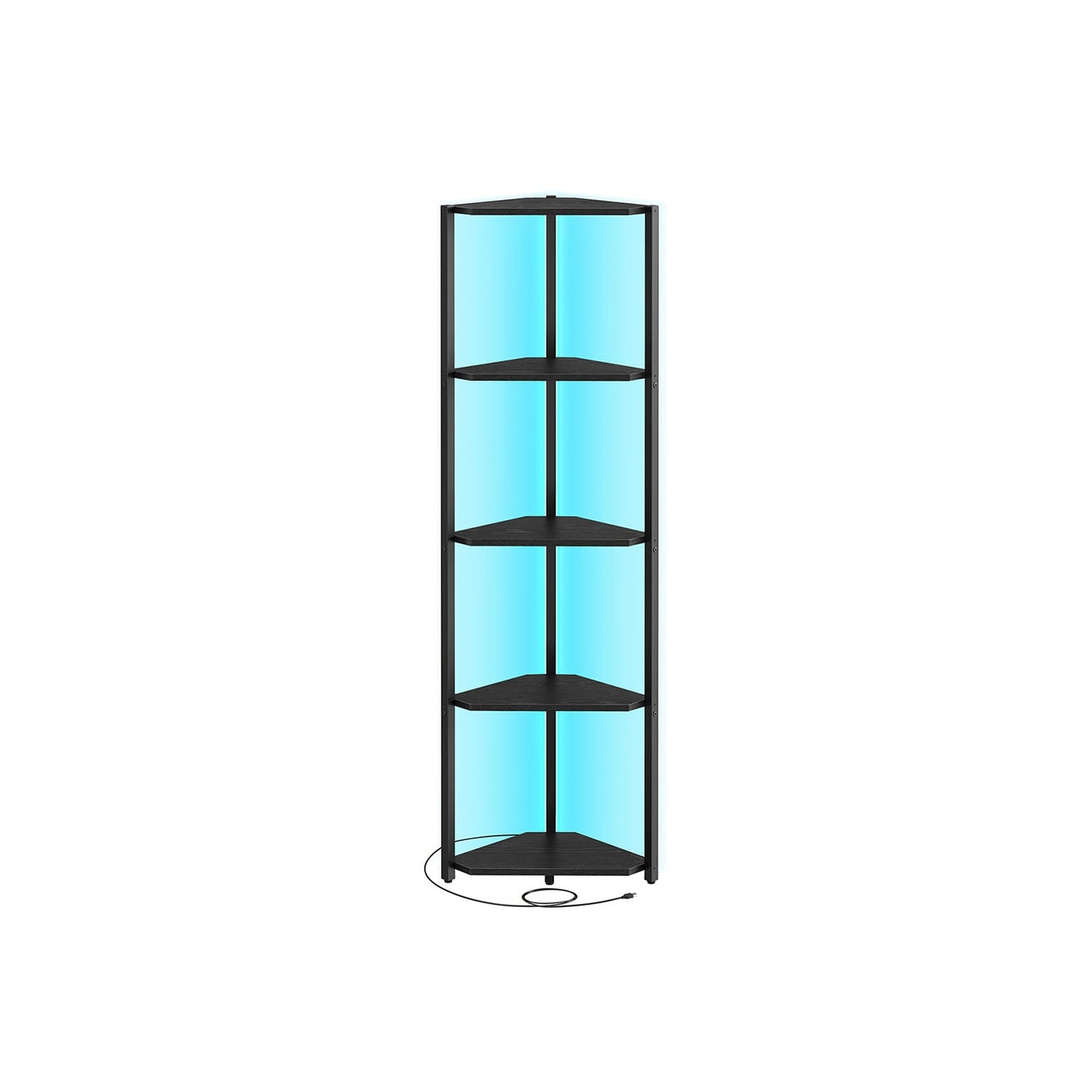 Corner Shelf Stand with LED Lights