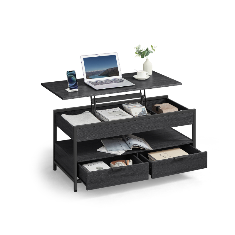 Lift Top Coffee Table with Storage Drawers