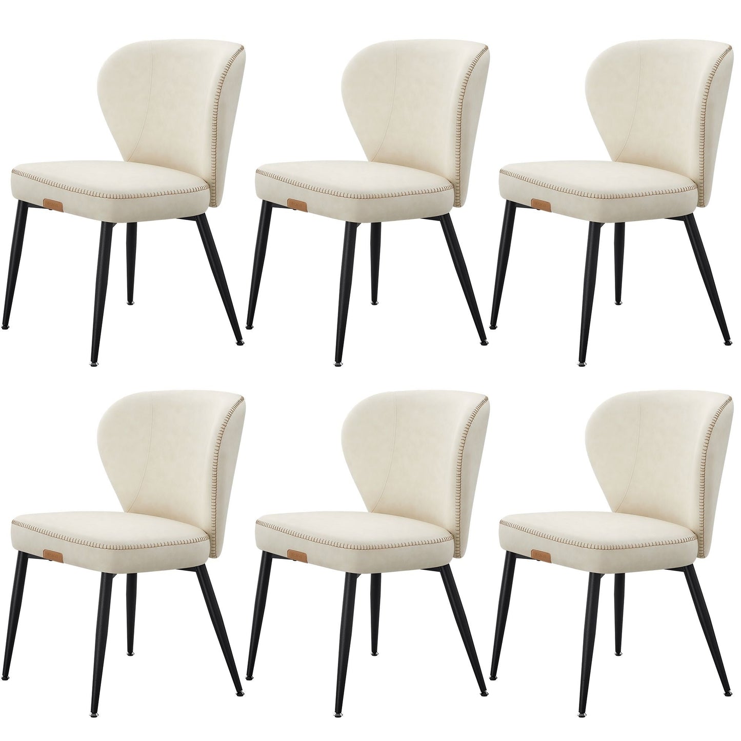 VASAGLE EKHO Collection - Dining Chairs Set of 6, Upholstered Kitchen Chairs