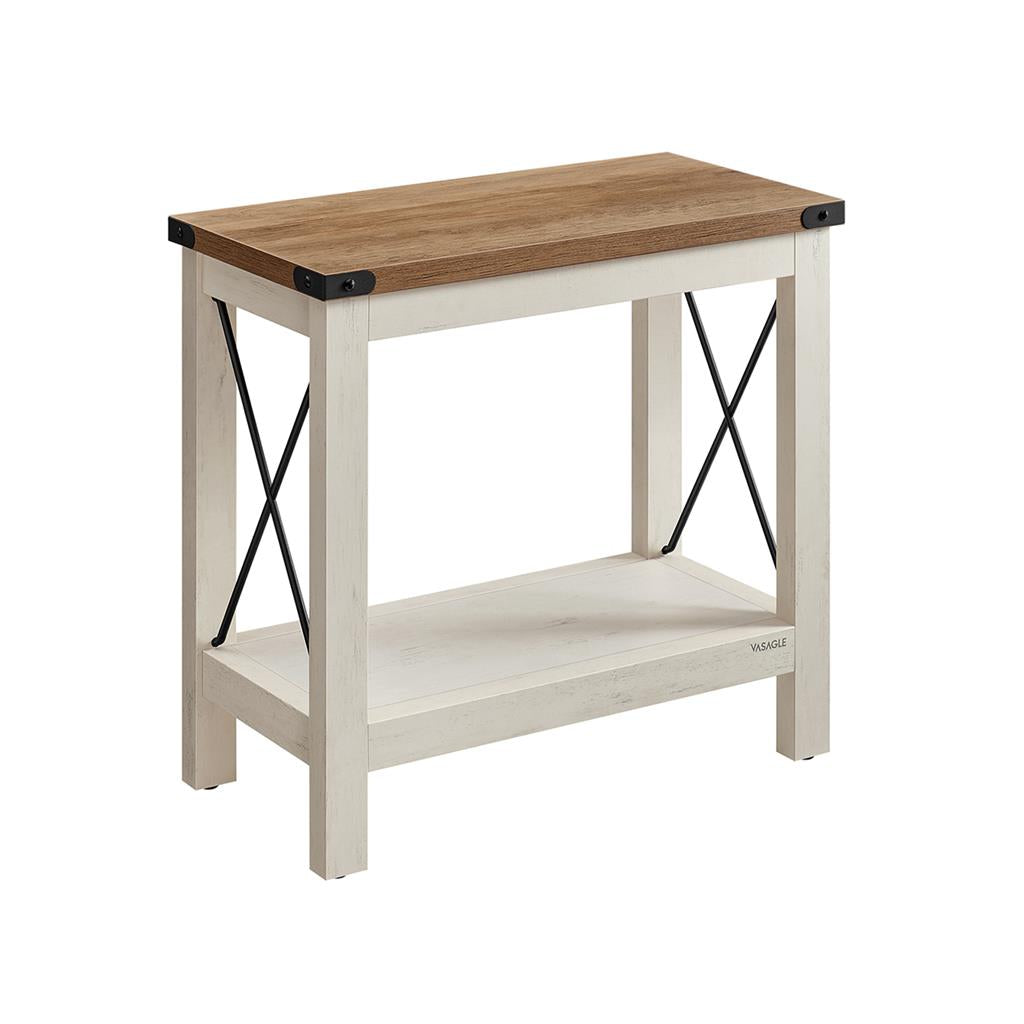 VASAGLE Side Table with Bottom Shelf
