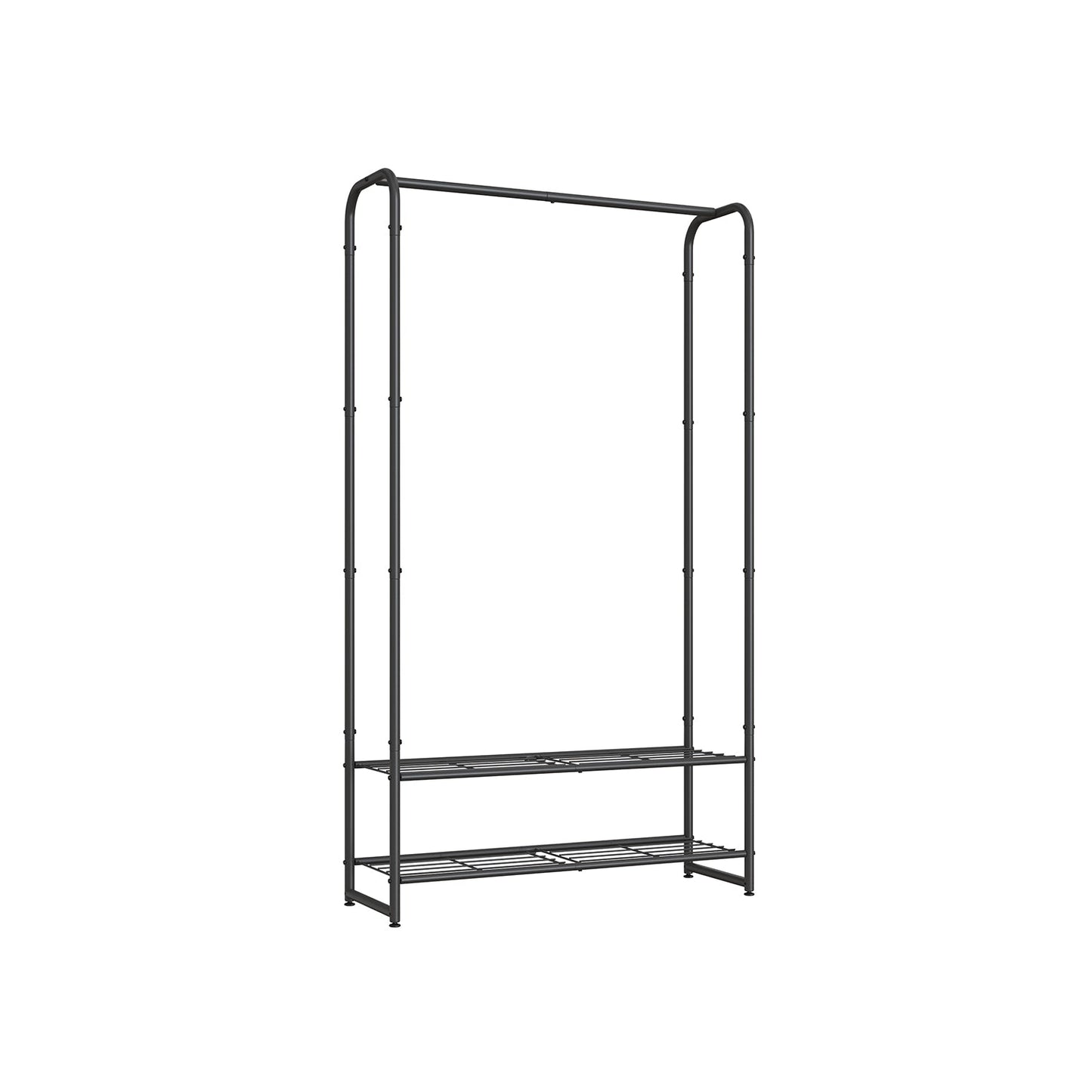 28.7 Inch Large Portable Closet with Shelves Black