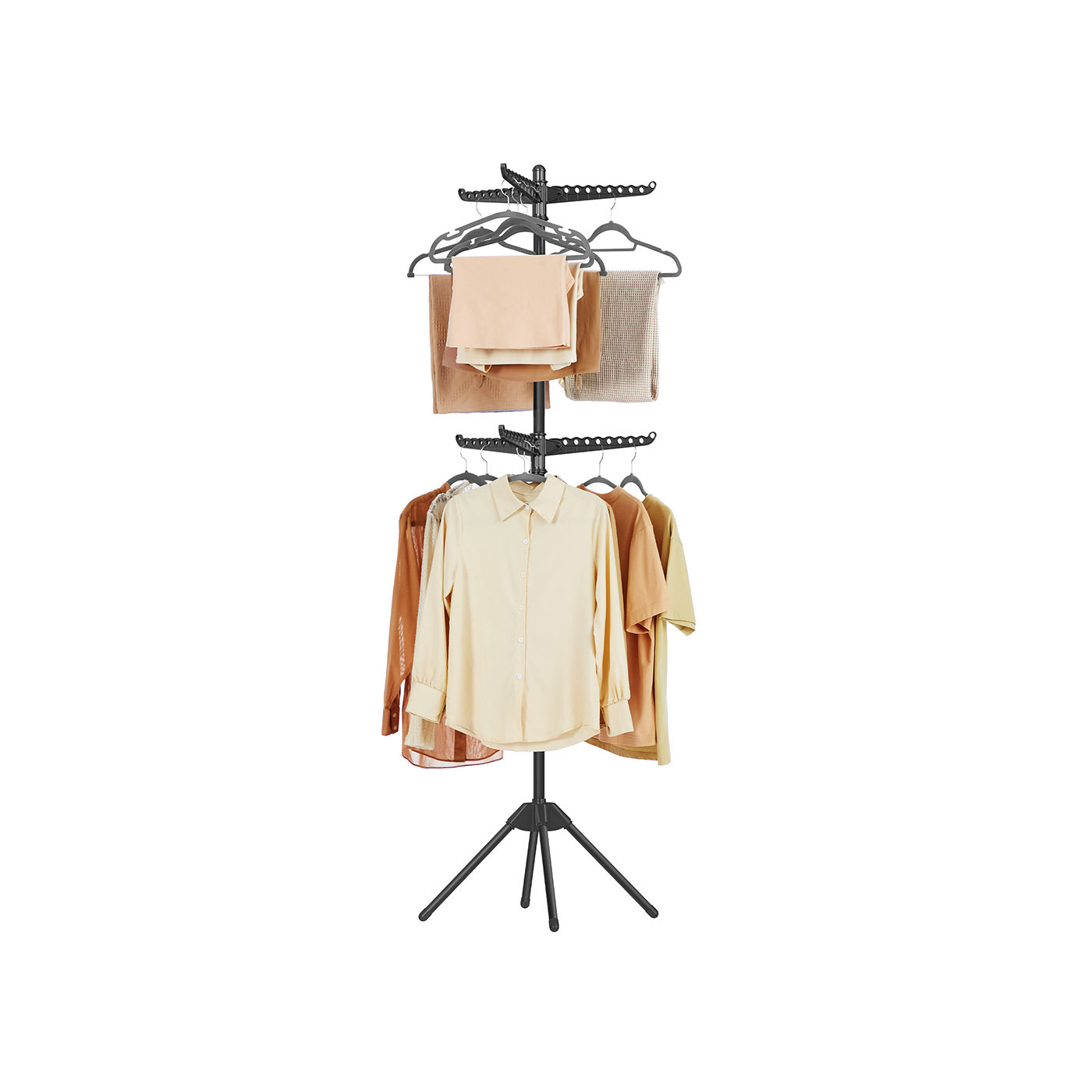 2-Tier Folding Clothes Drying Rack