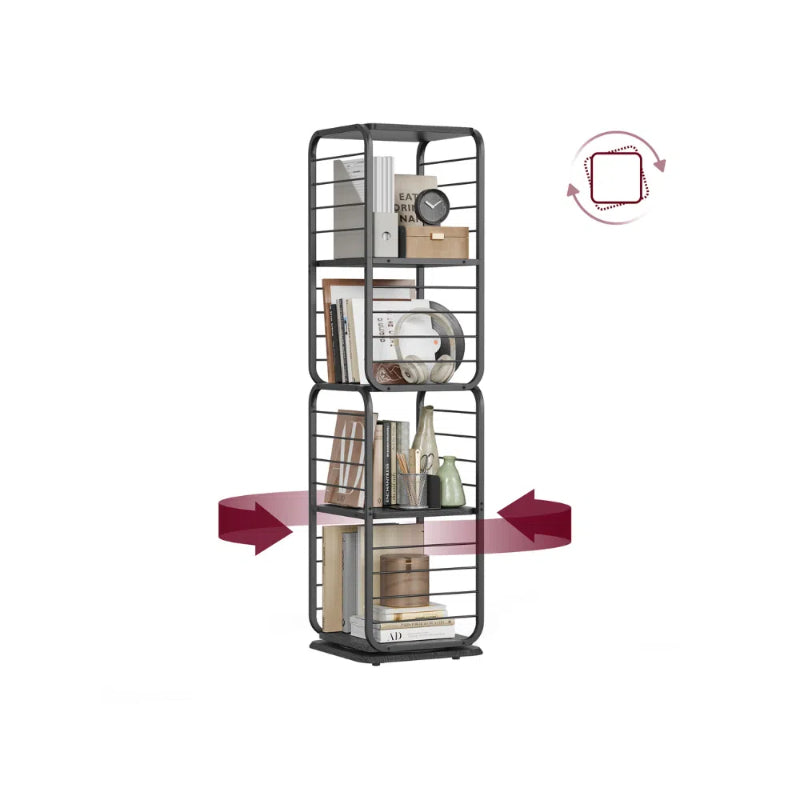 VASAGLE 4-Tier Rotating Bookshelf