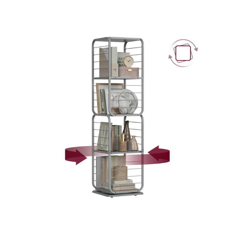 VASAGLE 4-Tier Rotating Bookshelf