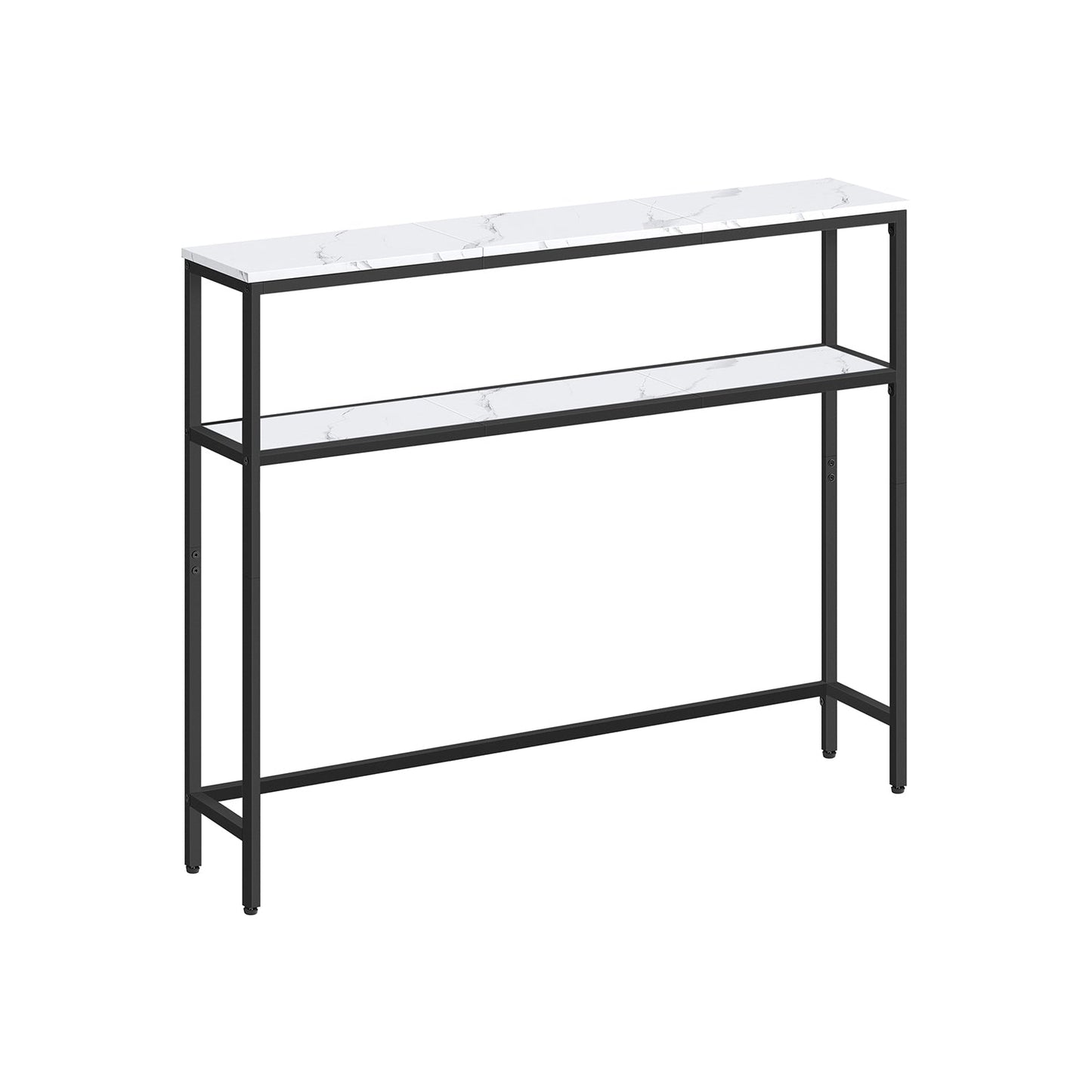 2-Tier Sofa Table Narrow Entryway Table