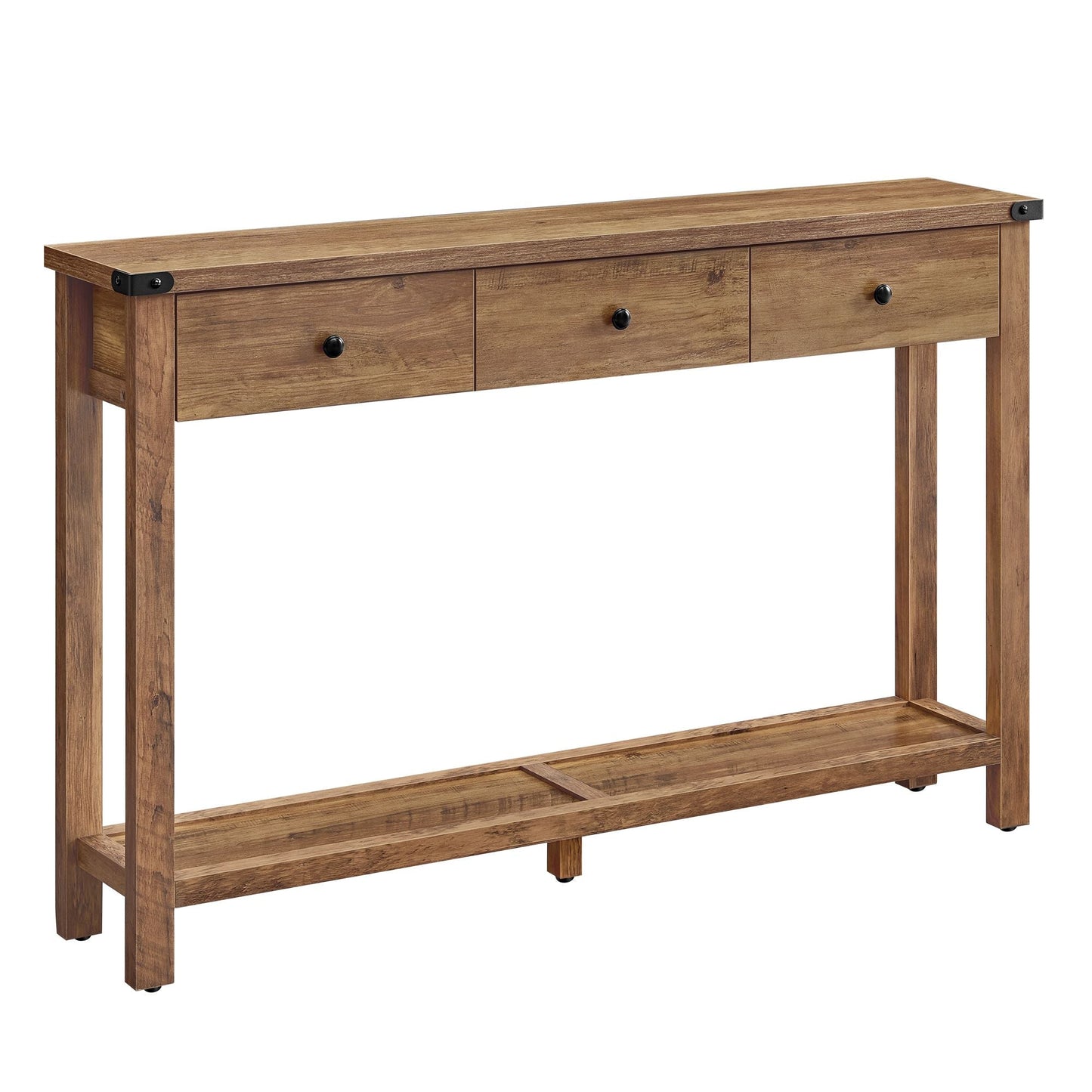 VASAGLE Console Sofa Table, Narrow Entryway Table with 3 Drawers