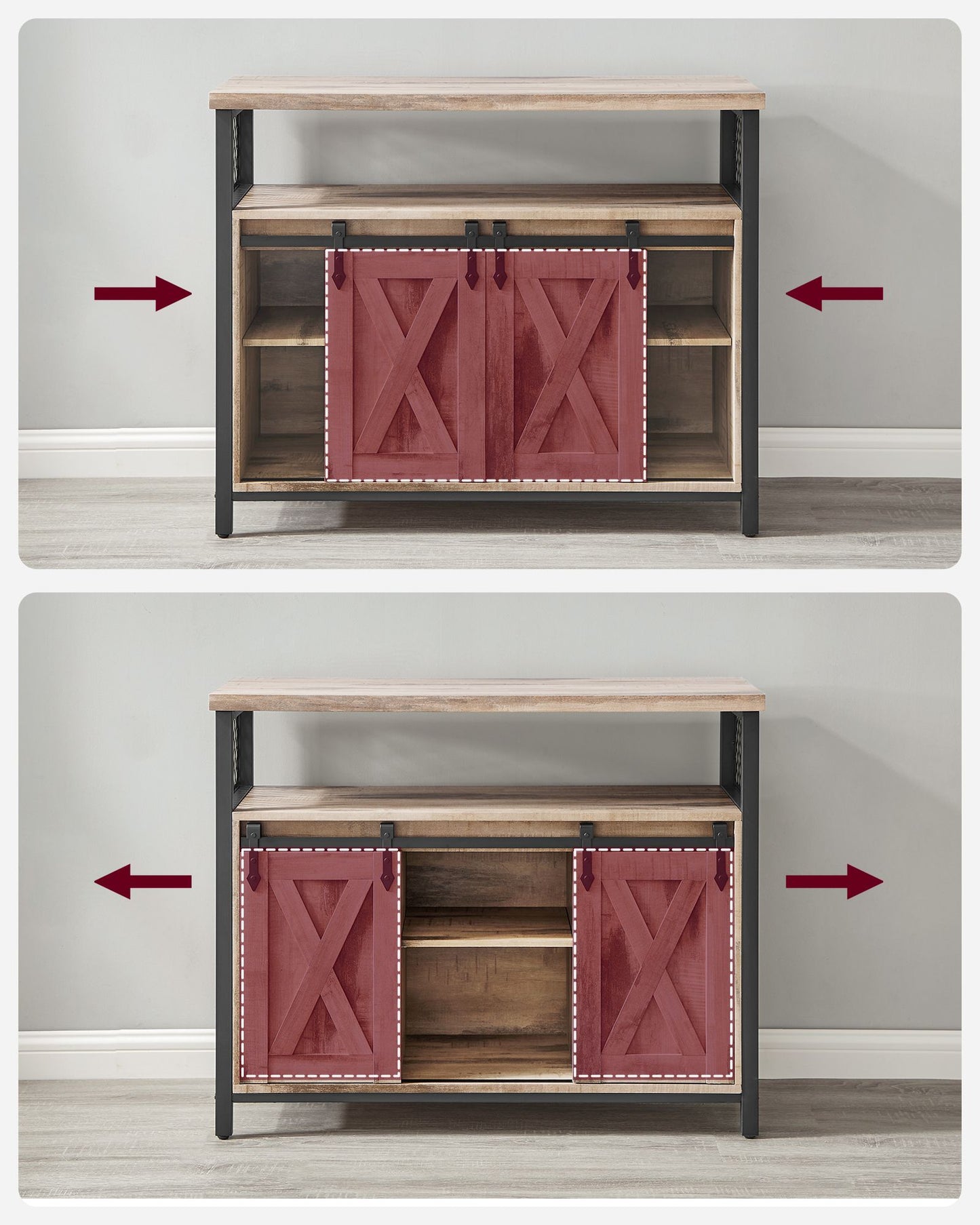 VASAGLE Buffet Cabinet, Storage Cabinet