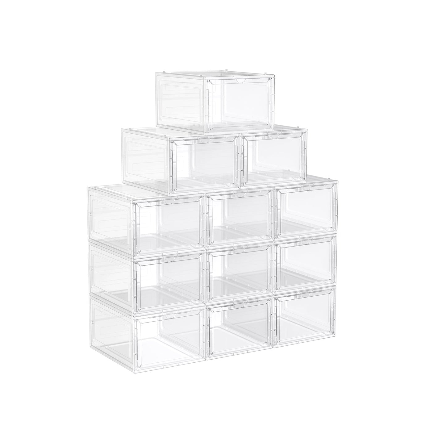 Clear Shoe Boxes, up to US Size 13