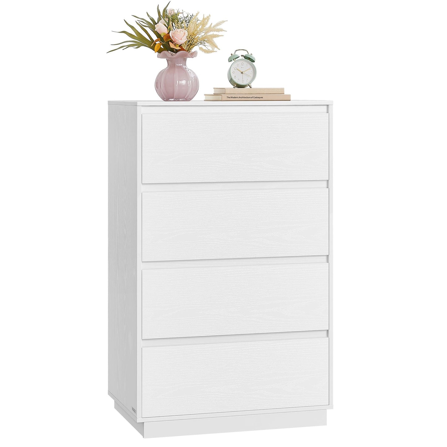 VASAGLE 4-Drawer Dresser for Bedroom, Chest of Drawers, Storage Tower Unit