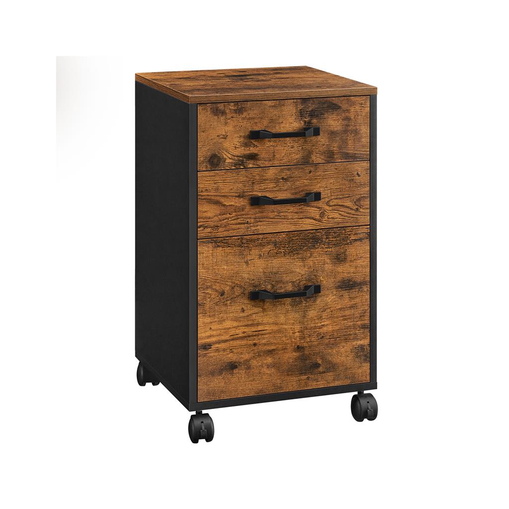 3 Drawers Filling Cabinet with Wheels