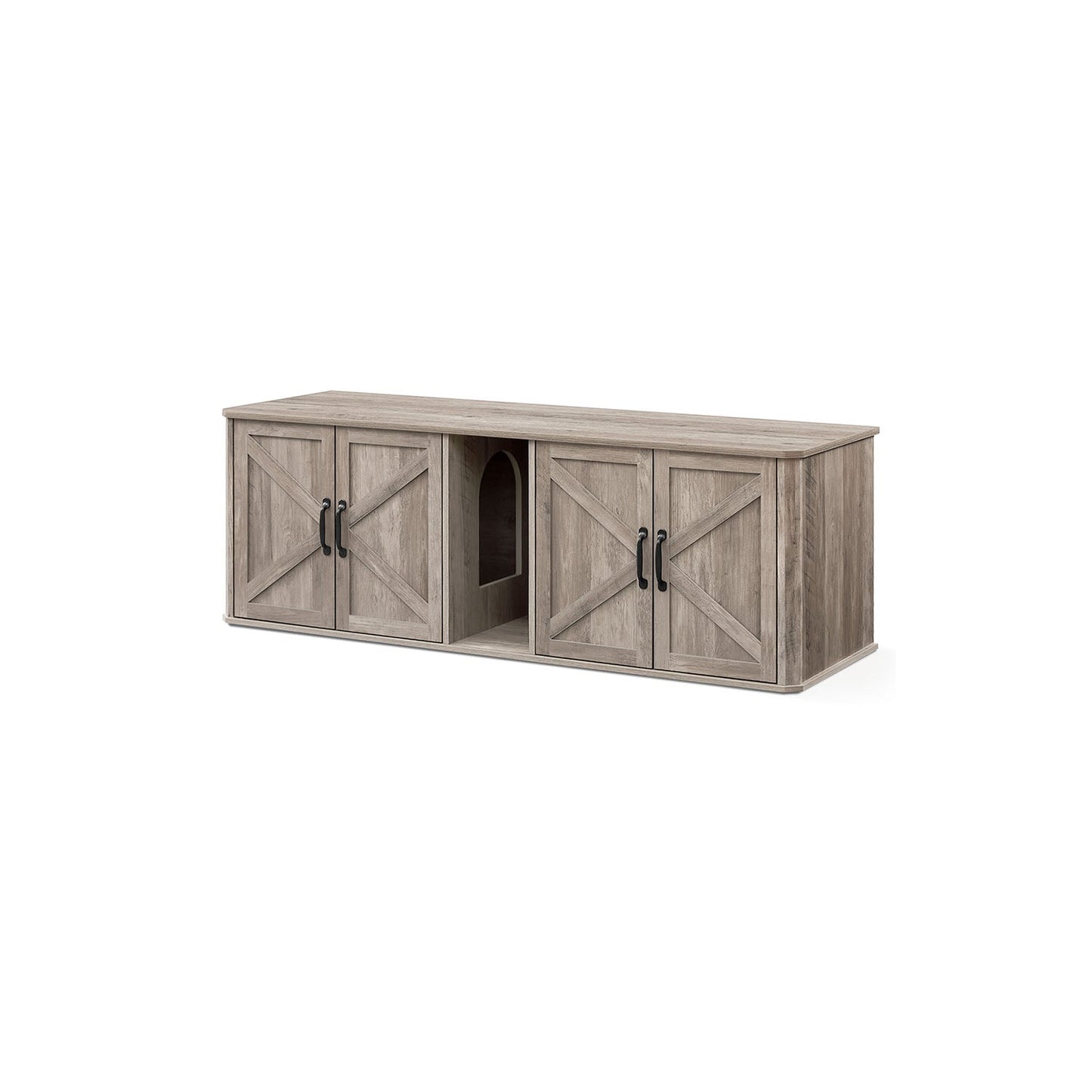 Double Cat Litter Box Enclosure for 2 Cats