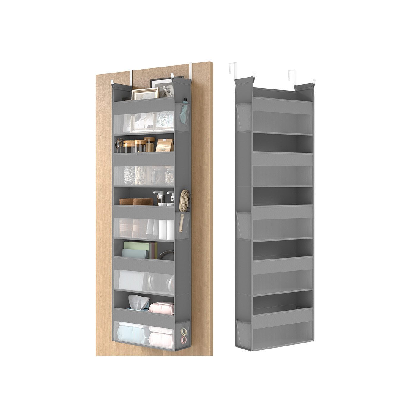 Hanging Door Organizer with 5 Large Pockets