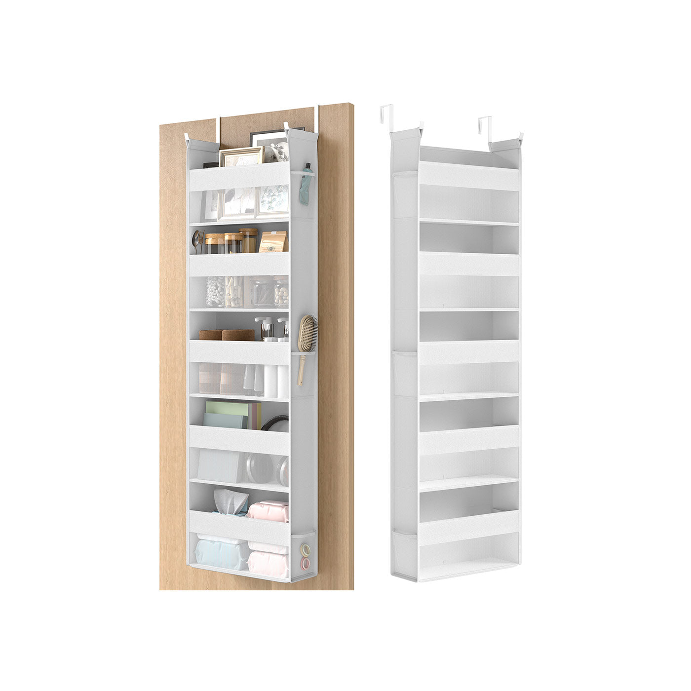 Hanging Door Organizer with 5 Large Pockets