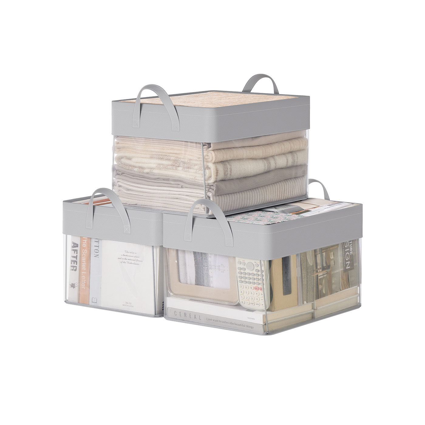 Fabric Storage Baskets Set of 3
