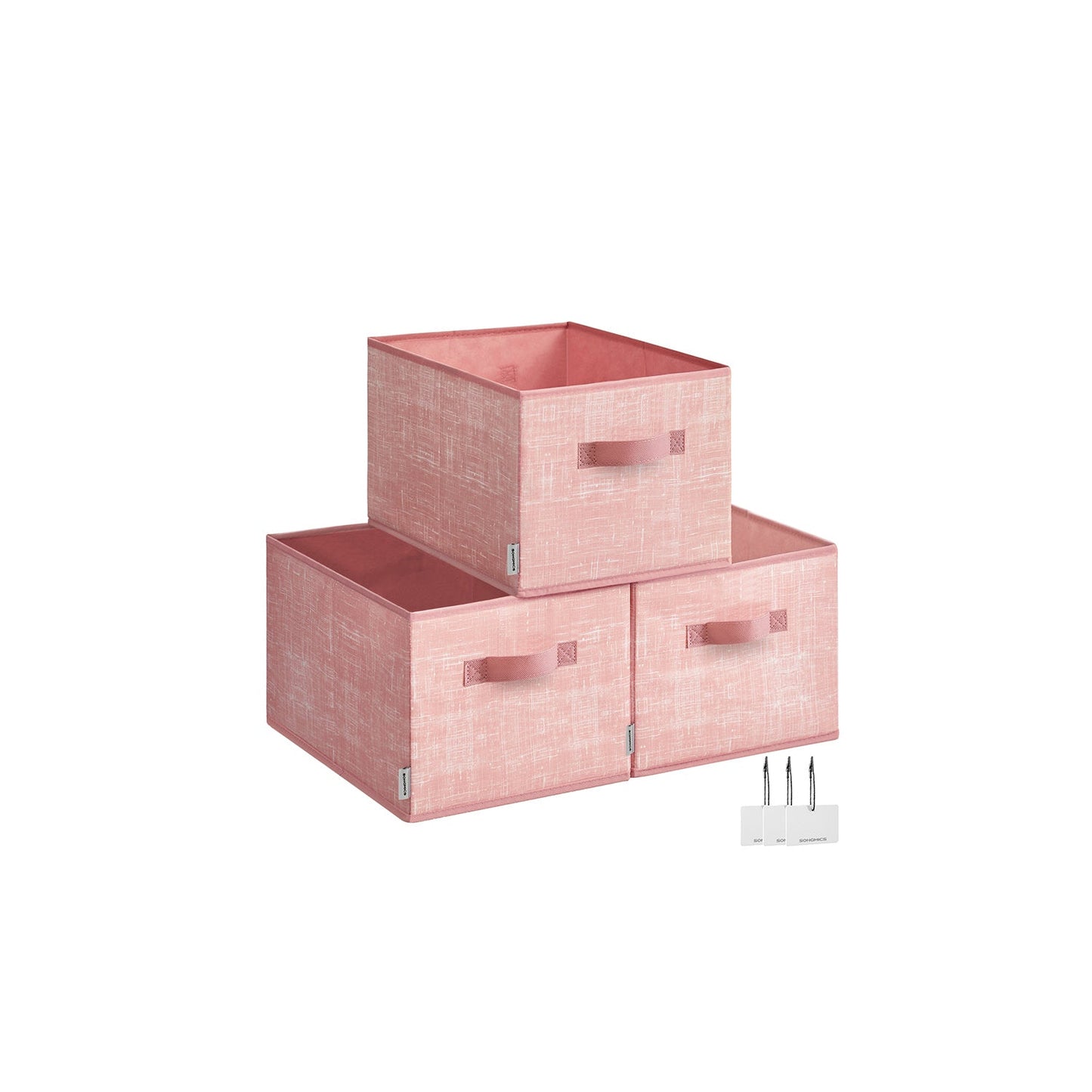 Set of 3 Fabric Storage Bins