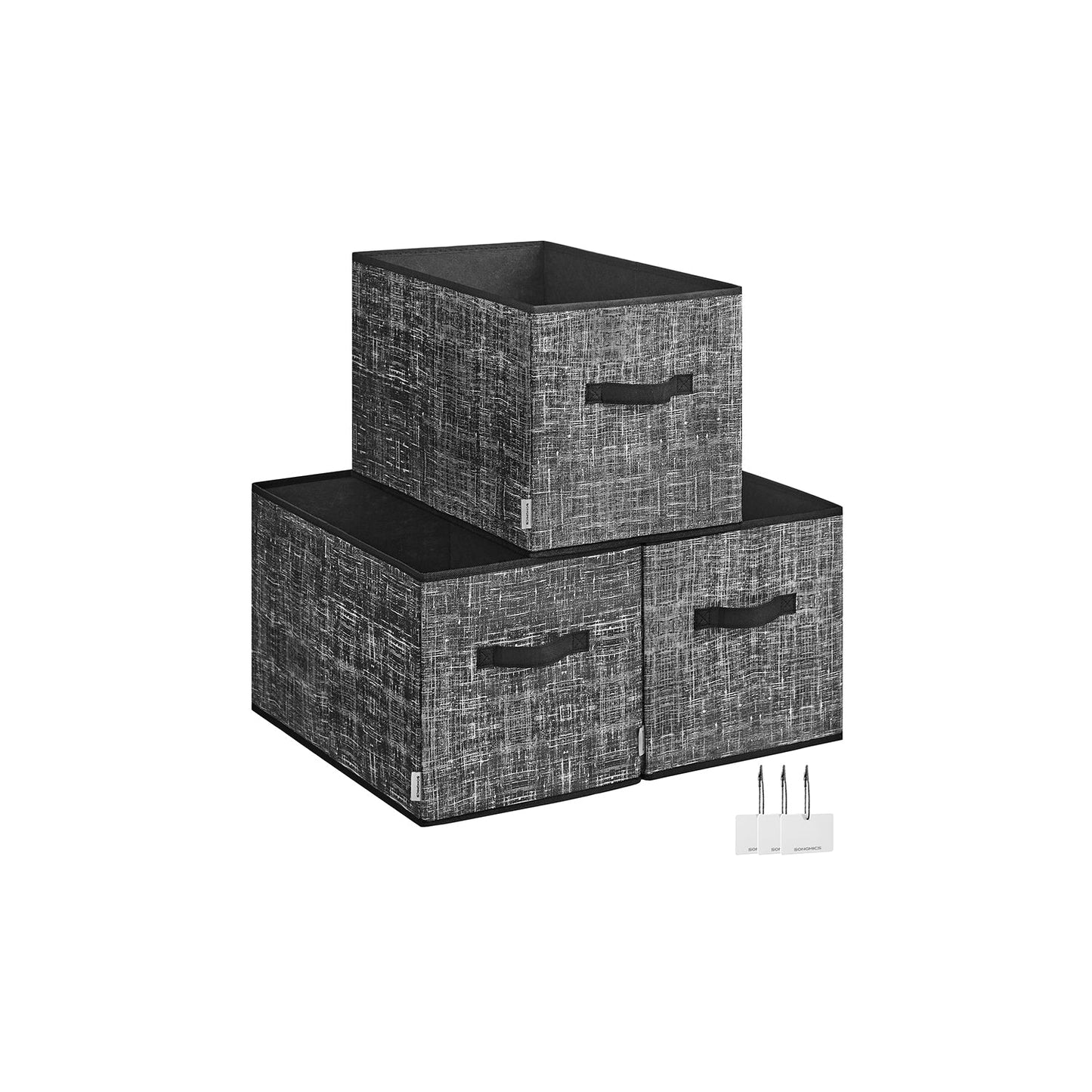 Set of 3 Fabric Storage Bins