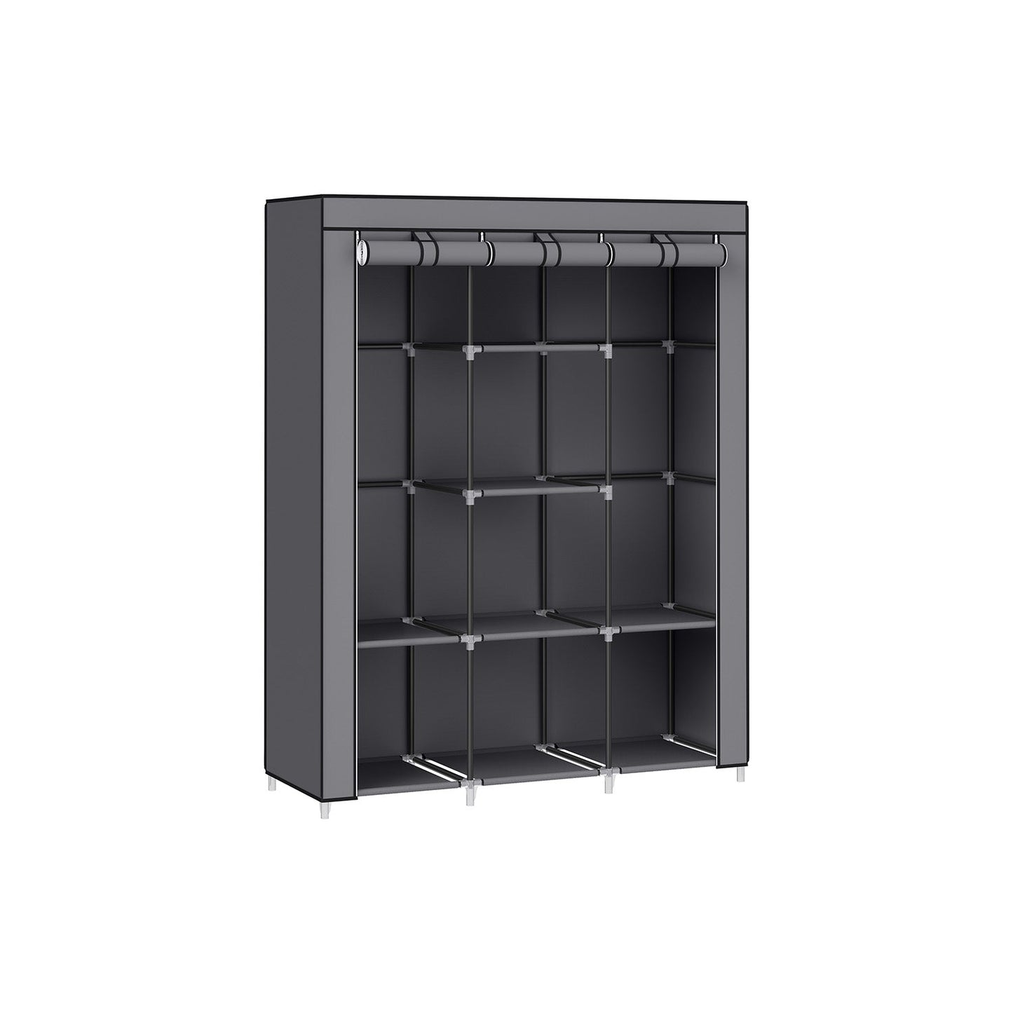 51.2 Inch Large Capacity Wardrobe Closet Organizer with Fabric Cover