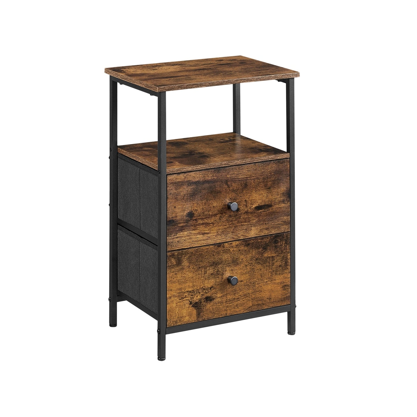 24-Inch Tall End Table with Storage Shelf