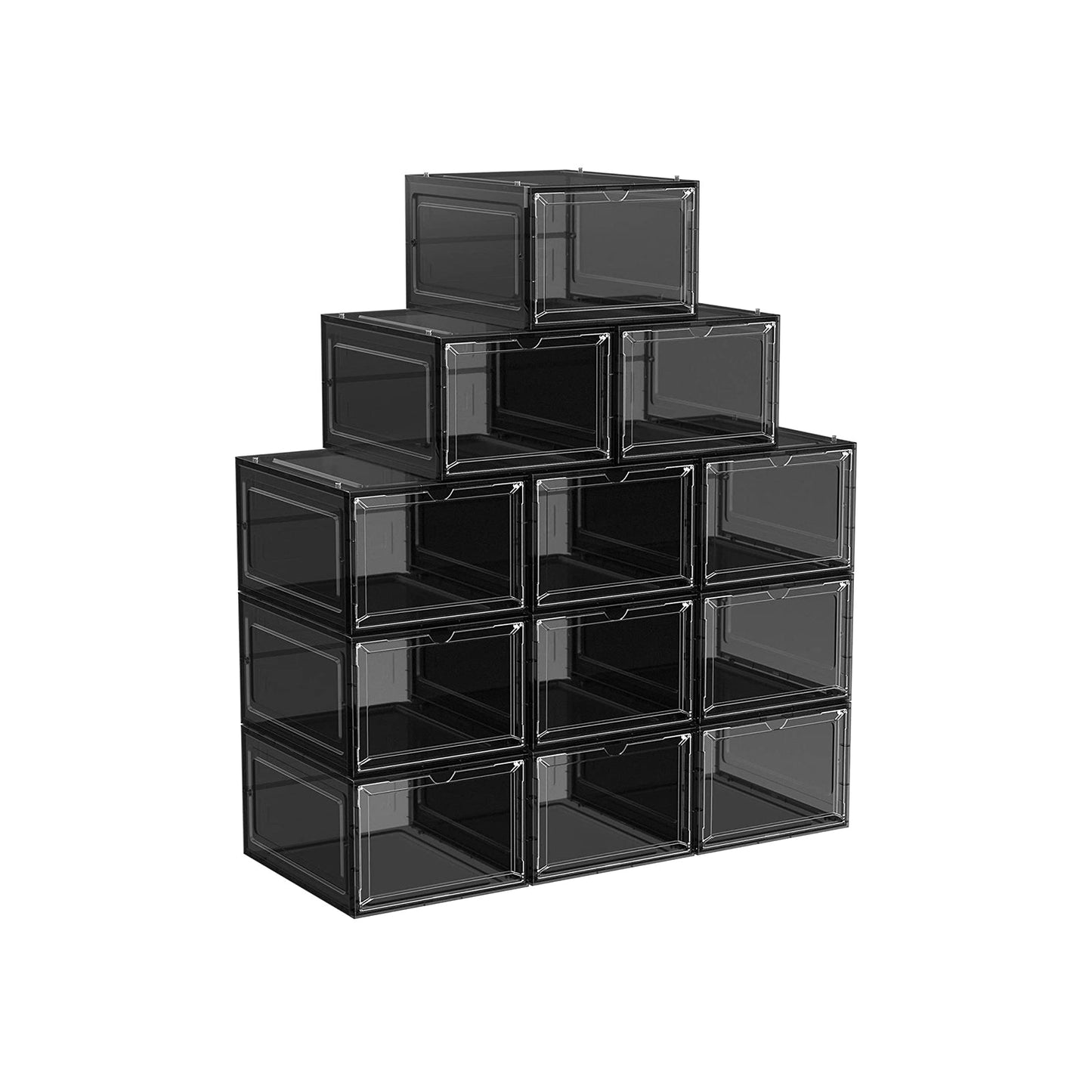 Clear Shoe Boxes, up to US Size 13