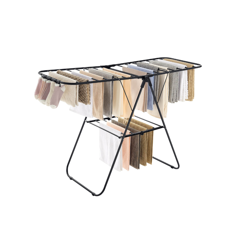 Clothes Drying Rack with Sock Clips