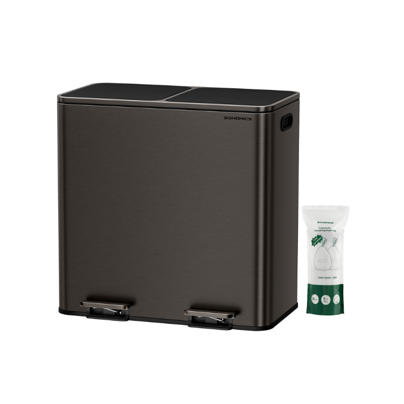 2 x 10.6 Gallon (2 x 40 L) Trash Can for Kitchen