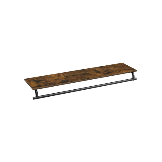 Wall Mounted Clothing Rack, with Hanging Rod