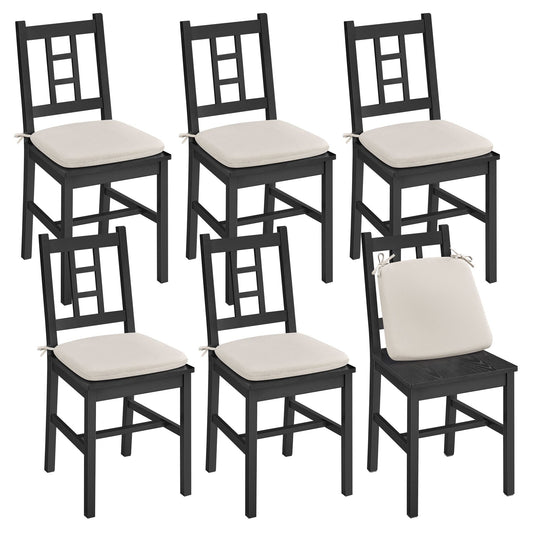 VASAGLE Dining Chairs, Set of 6, Kitchen and Dining Room Chairs, Dinner Chairs