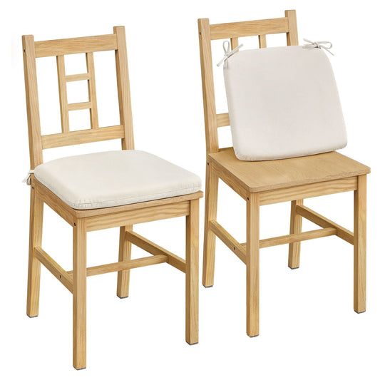 VASAGLE Dining Chairs, Set of 2, Kitchen and Dining Room Chairs, Dinner Chairs