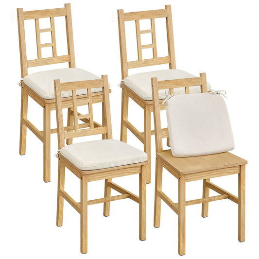VASAGLE Dining Chairs, Set of 4, Kitchen and Dining Room Chairs, Dinner Chairs