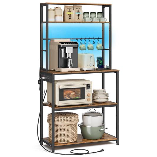 Coffee Bar with LED Lights