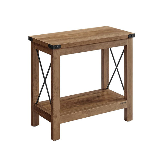 VASAGLE Side Table with Bottom Shelf