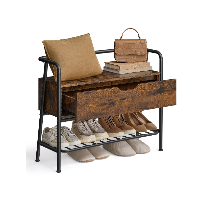 Shoe Storage Bench with Drawer