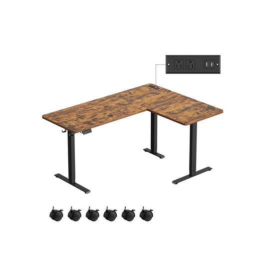 Corner Desk with Power Outlets