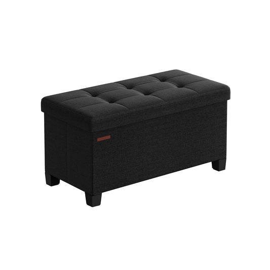 SONGMICS Storage Ottoman, Bedroom Bench with Storage, Foot Stool