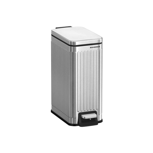 Bathroom Trash Can with Lid for Small Spaces