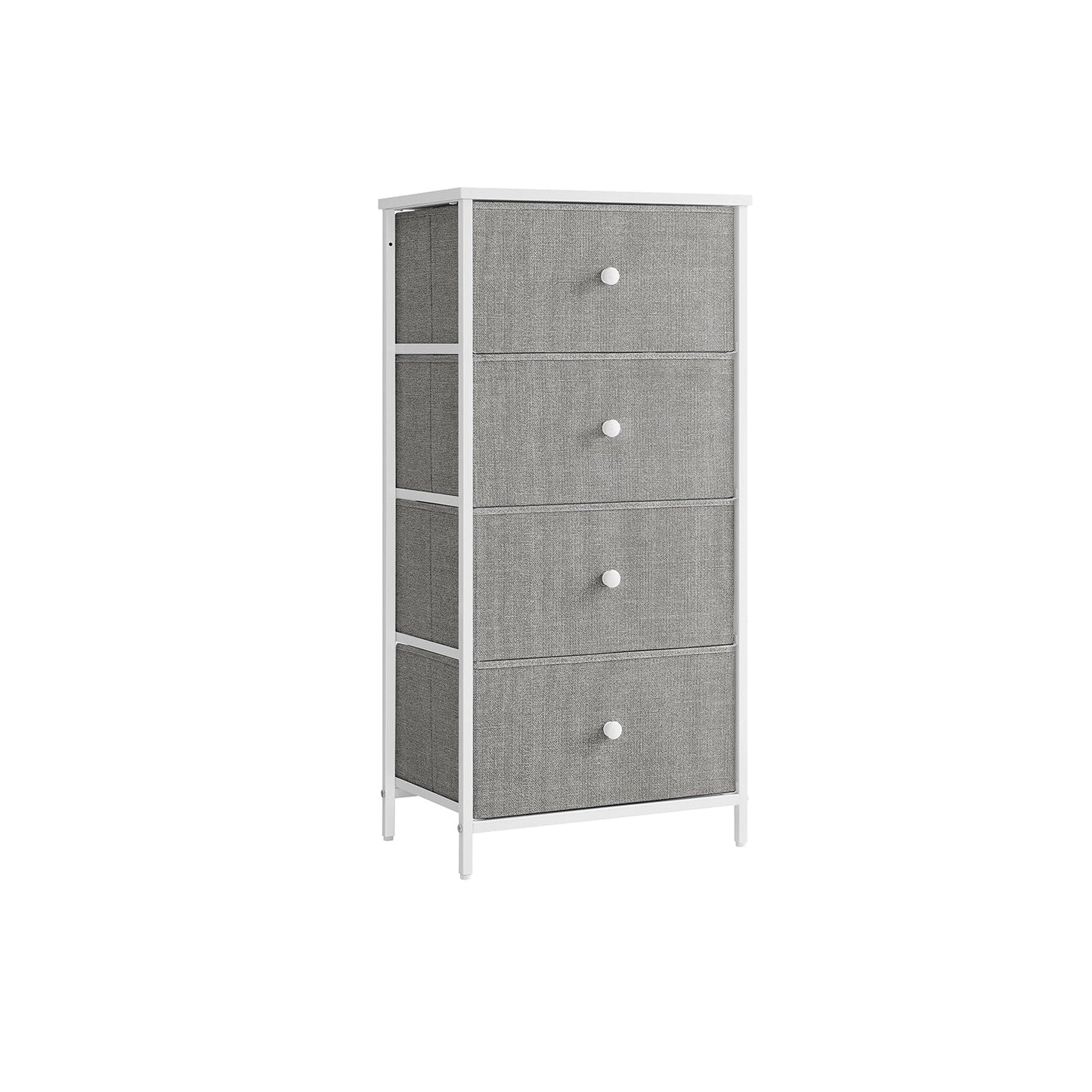 4 Bedroom Fabric Dresser Metal Frame Small Chest of Drawers