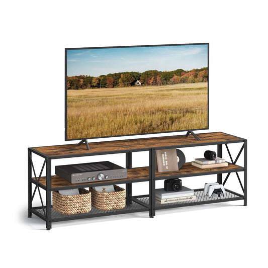VASAGLE TV Stand, TV Console for TVs Up to 75 Inches, TV Table, 70.1 Inches Width, TV Cabinet with Storage Shelves